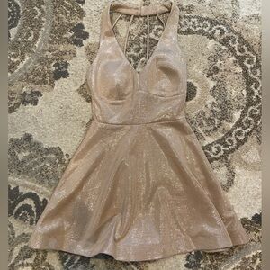 Gold Glitter Mini dress